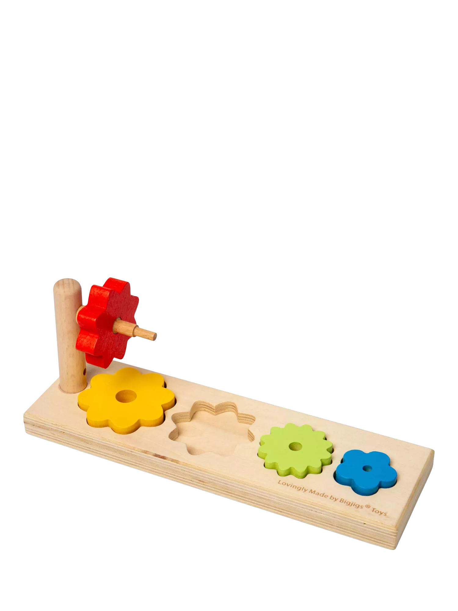 Bigjigs Toys wooden Flower Sorter shape-matching toy - British product