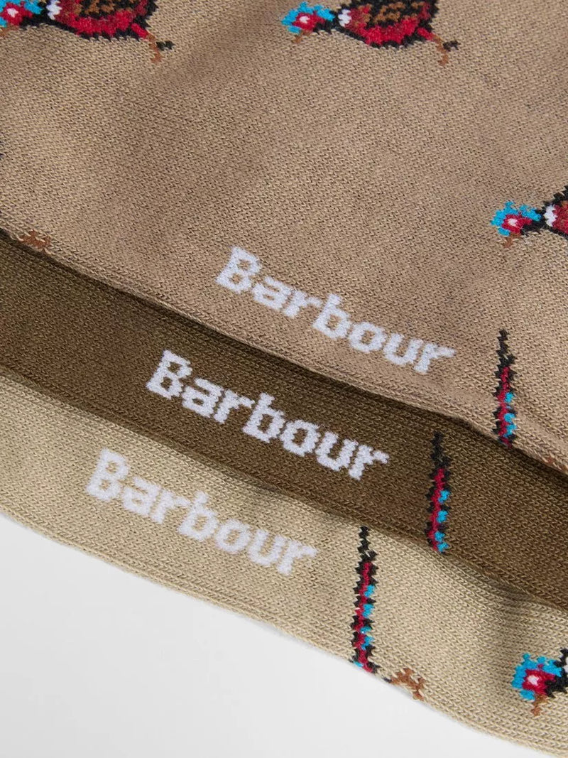 Barbour pheasant sock gift set pack of 3, imported from the UK