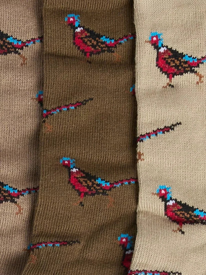 Barbour pheasant sock gift set pack of 3, imported from the UK