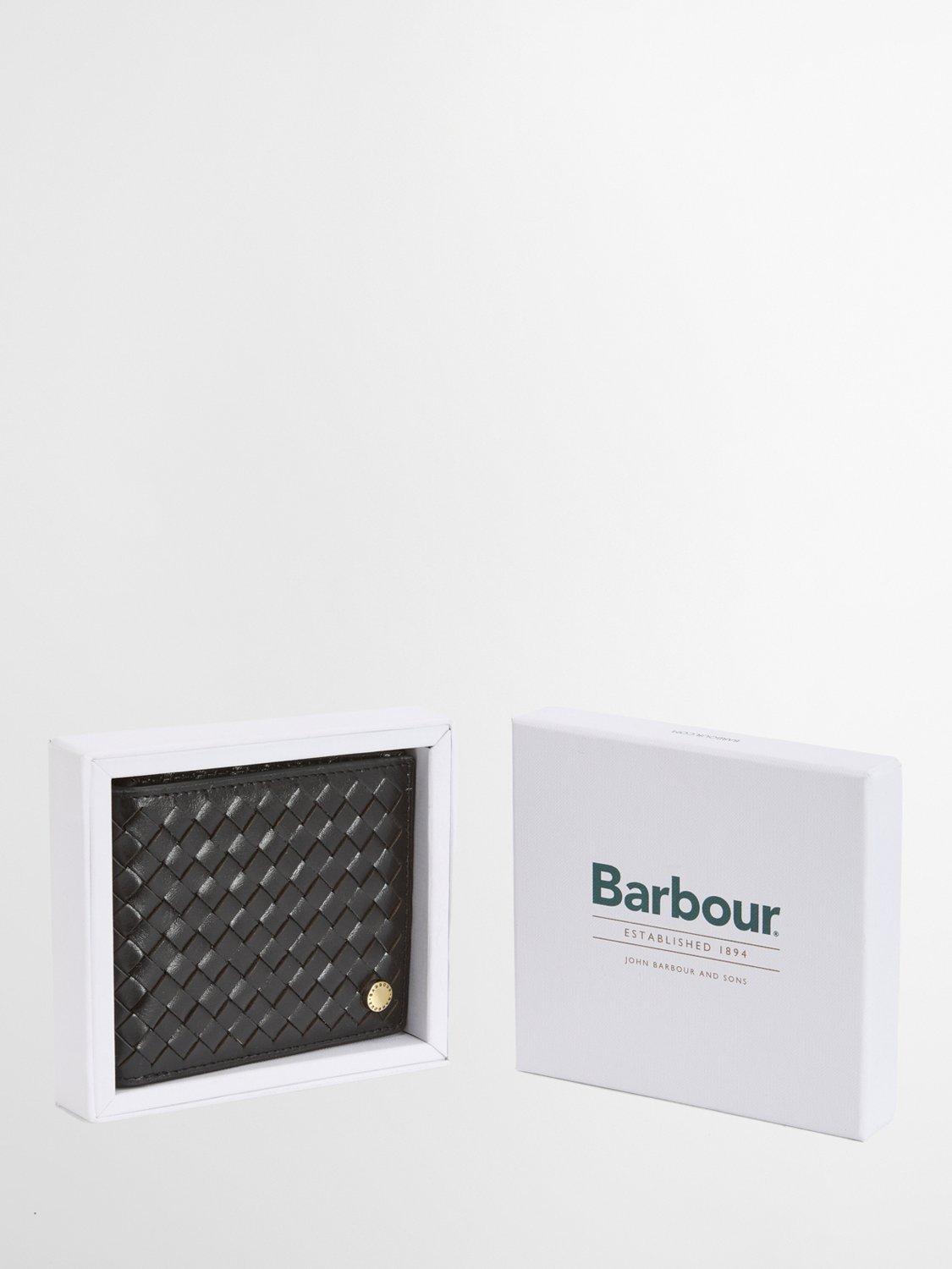 Barbour woven leather wallet, UK version