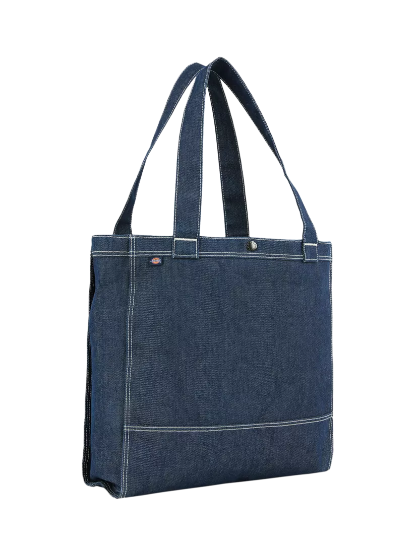 Dickies denim tote bag with front pocket, UK version