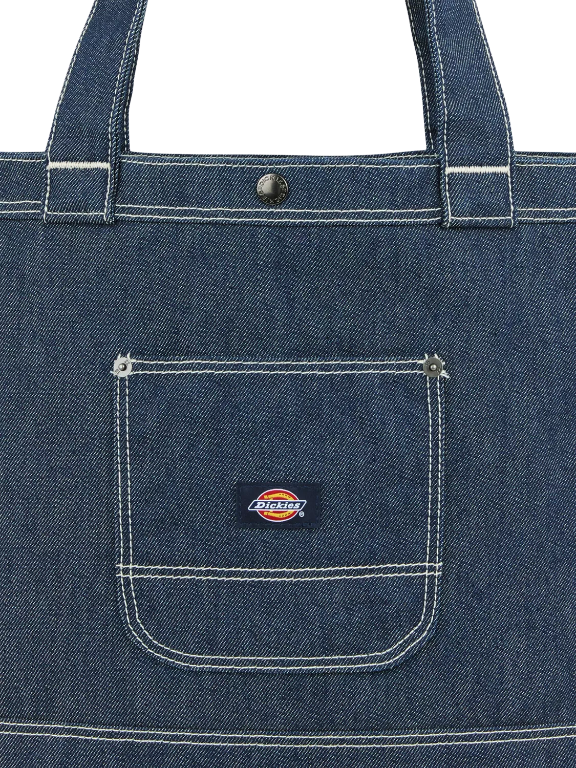 Dickies denim tote bag with front pocket, UK version
