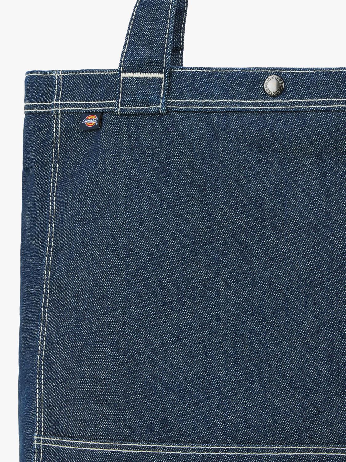 Dickies denim tote bag with front pocket, UK version