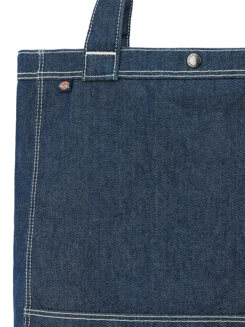 Dickies denim tote bag with front pocket, UK version