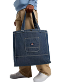 Dickies denim tote bag with front pocket, UK version