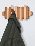 John Lewis beechwood pull-out wall hook rack brown, imported from the UK