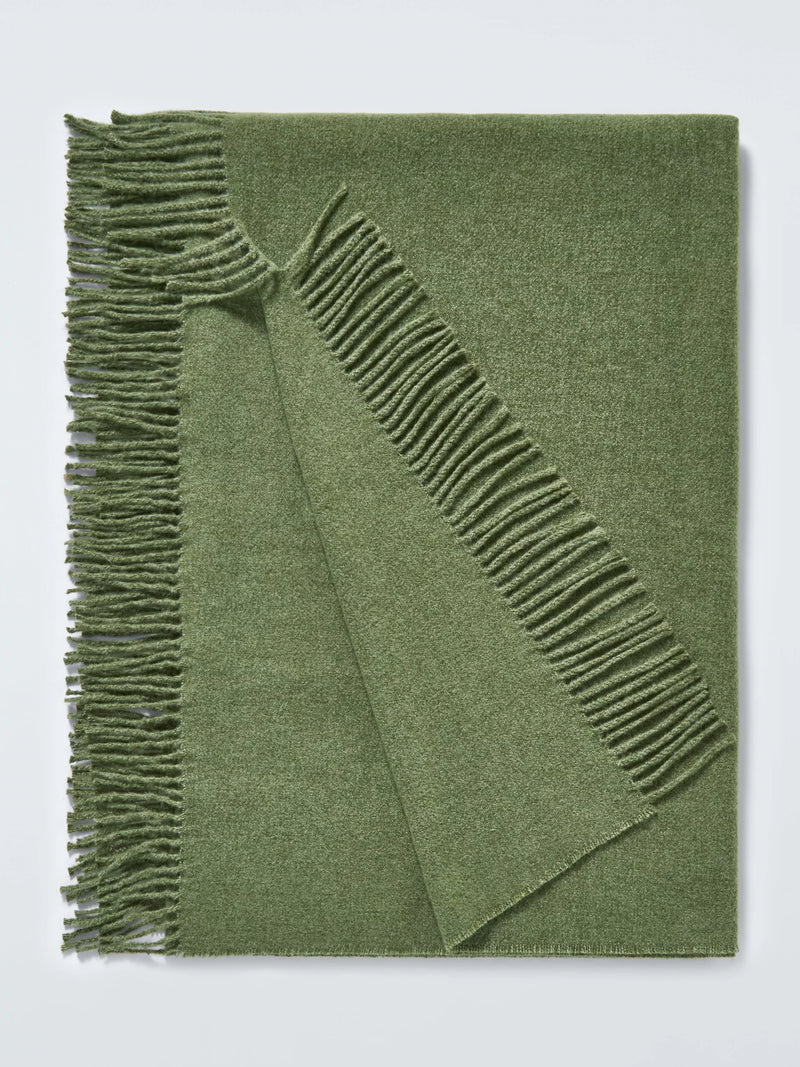 John Lewis Arc Fringed Polyester Throw 140 x 190cm