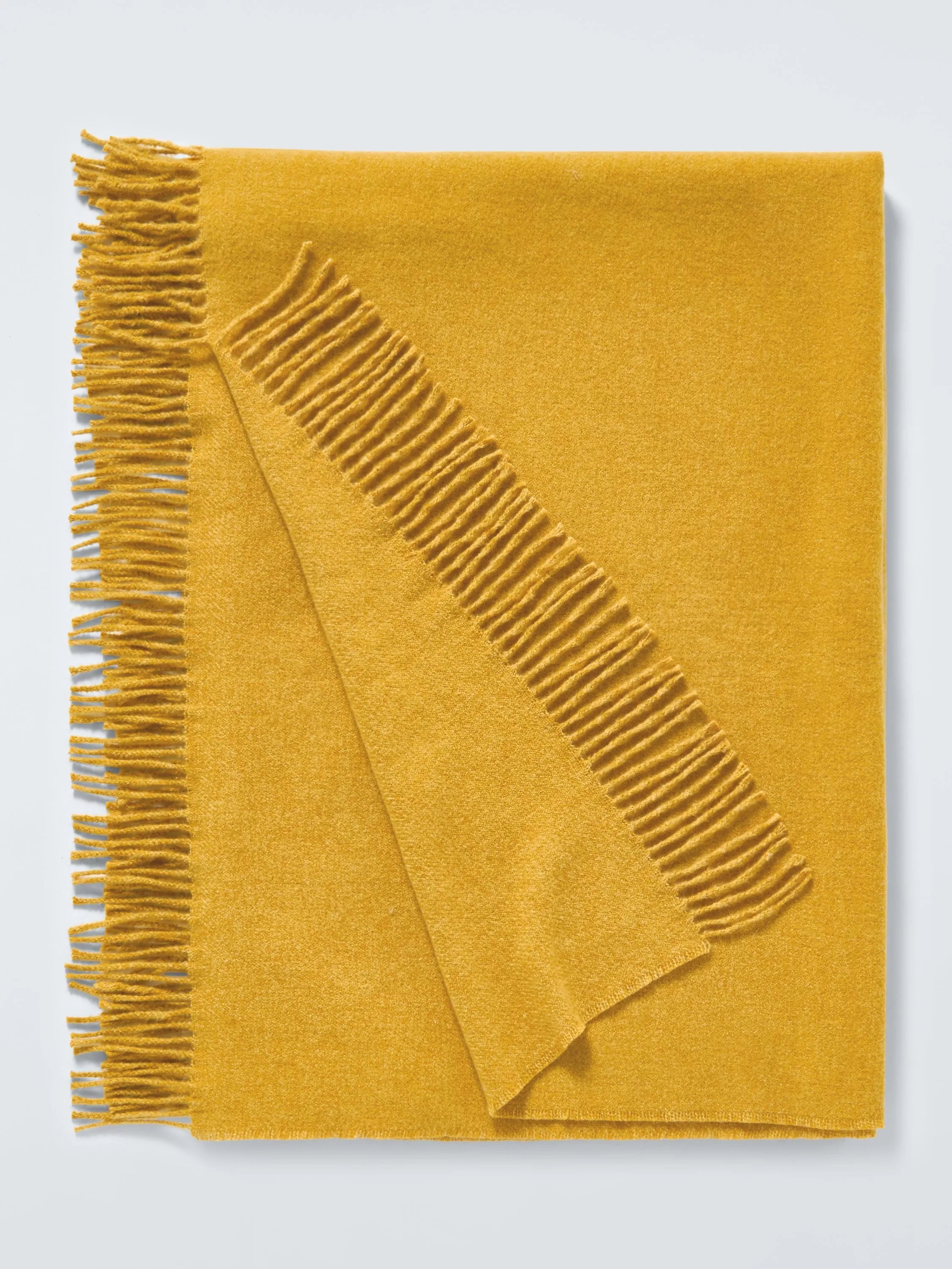 John Lewis Arc Fringed Polyester Throw 140 x 190cm