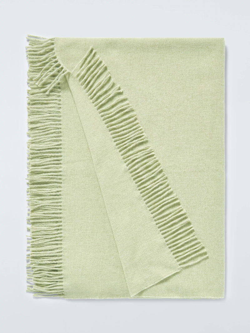 John Lewis Arc Fringed Polyester Throw 140 x 190cm