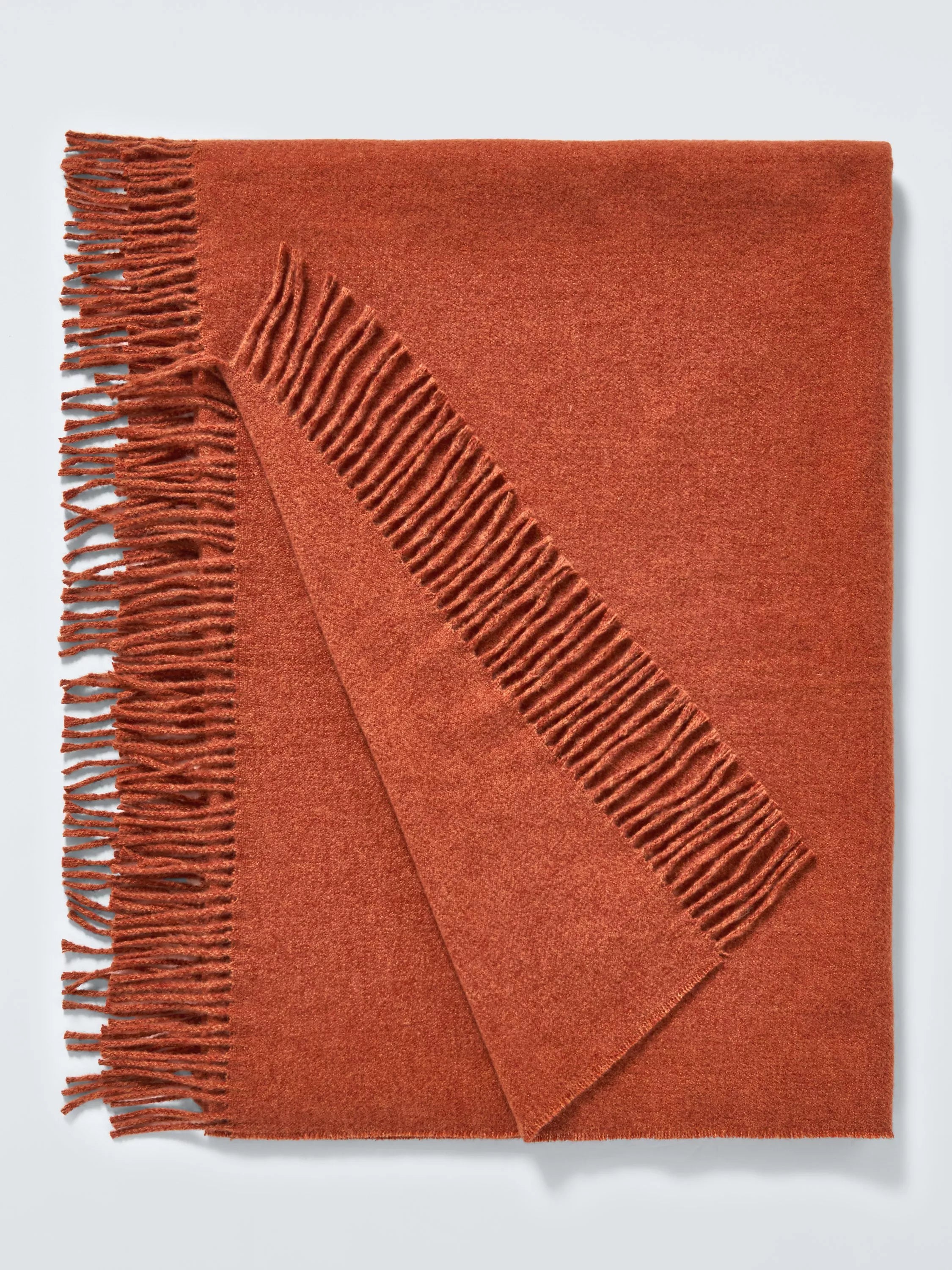 John Lewis Arc Fringed Polyester Throw 140 x 190cm