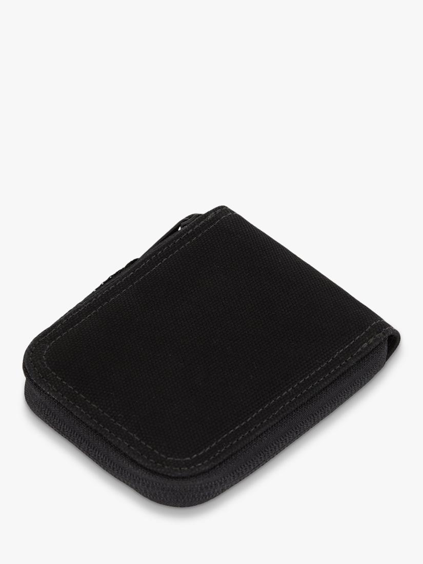 Dickies black cotton wallet with zip closure - British product