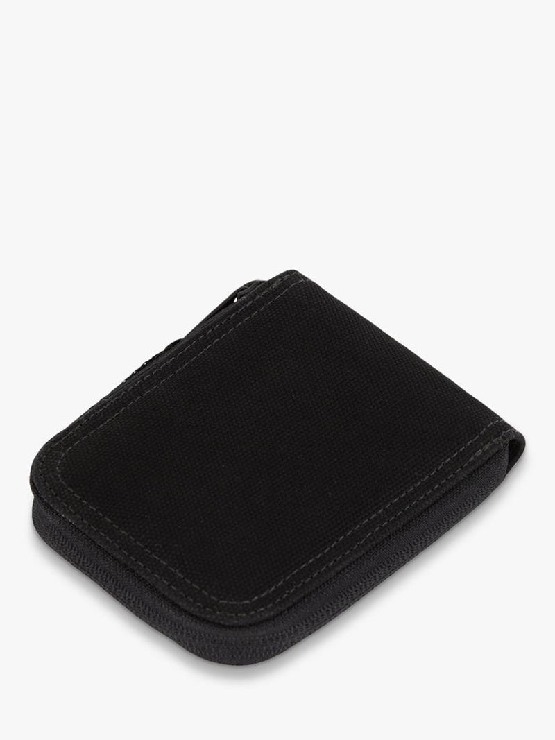 Dickies black cotton wallet with zip closure - British product