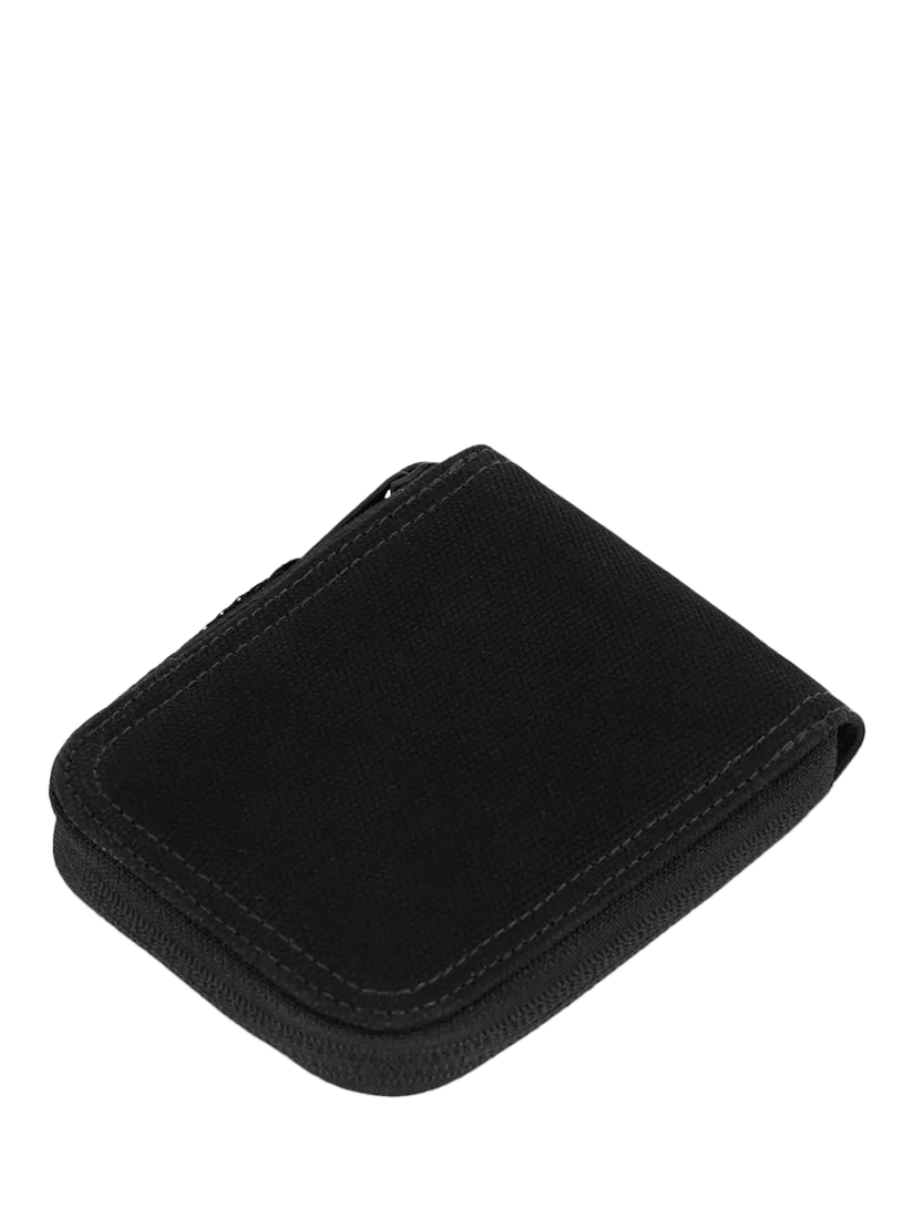 Dickies black cotton wallet with zip closure - British product
