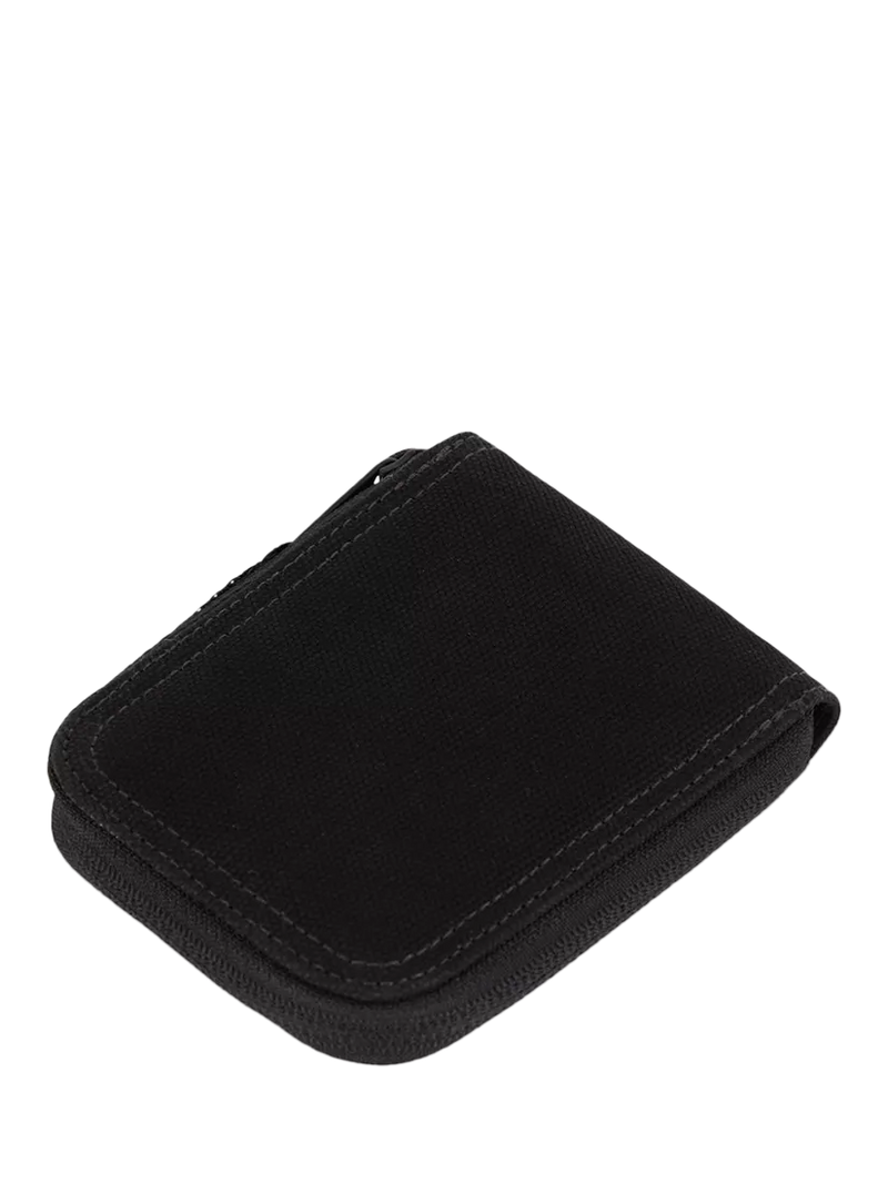 Dickies black cotton wallet with zip closure - British product