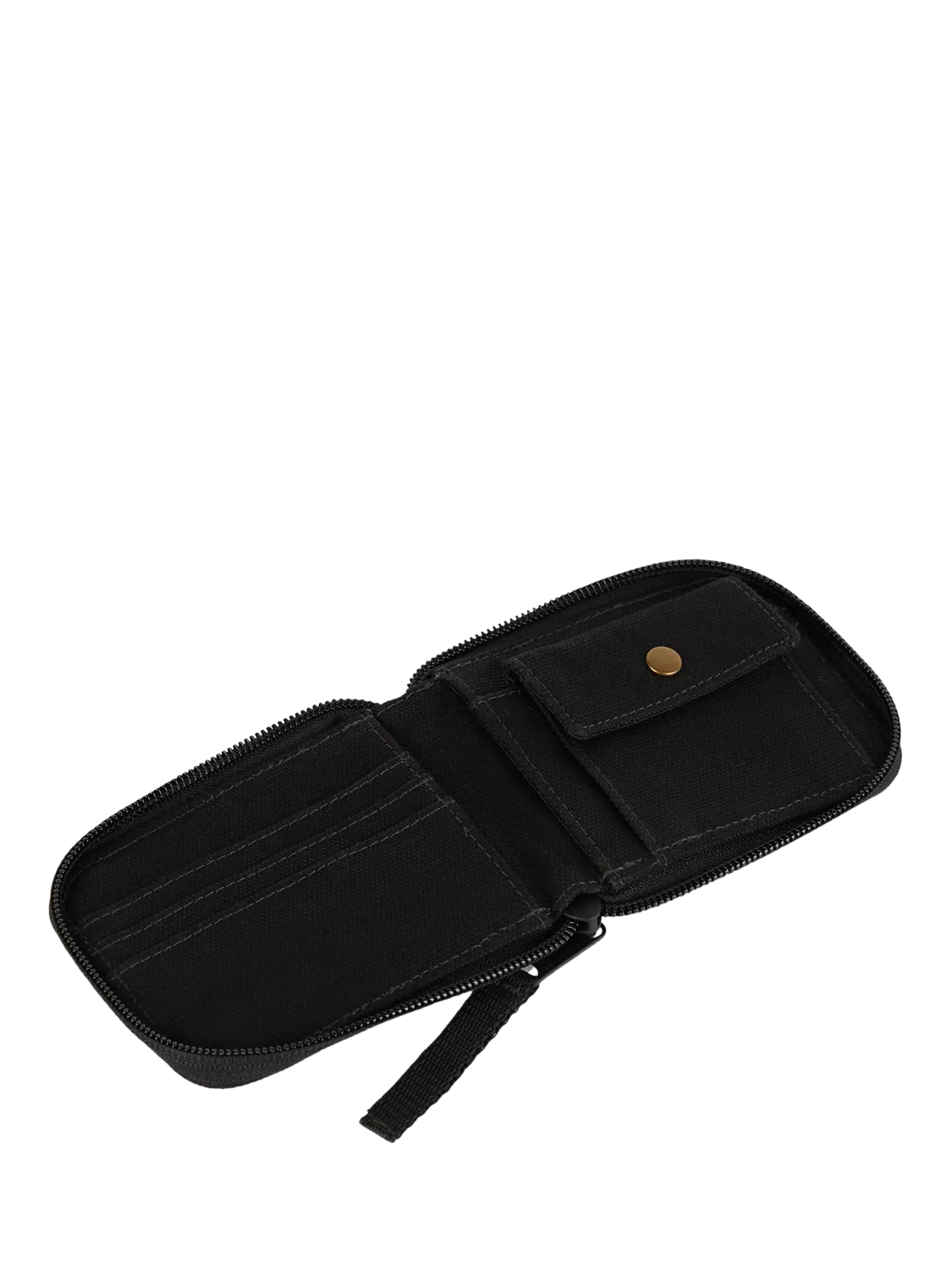 Dickies black cotton wallet with zip closure - British product