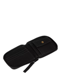 Dickies black cotton wallet with zip closure - British product
