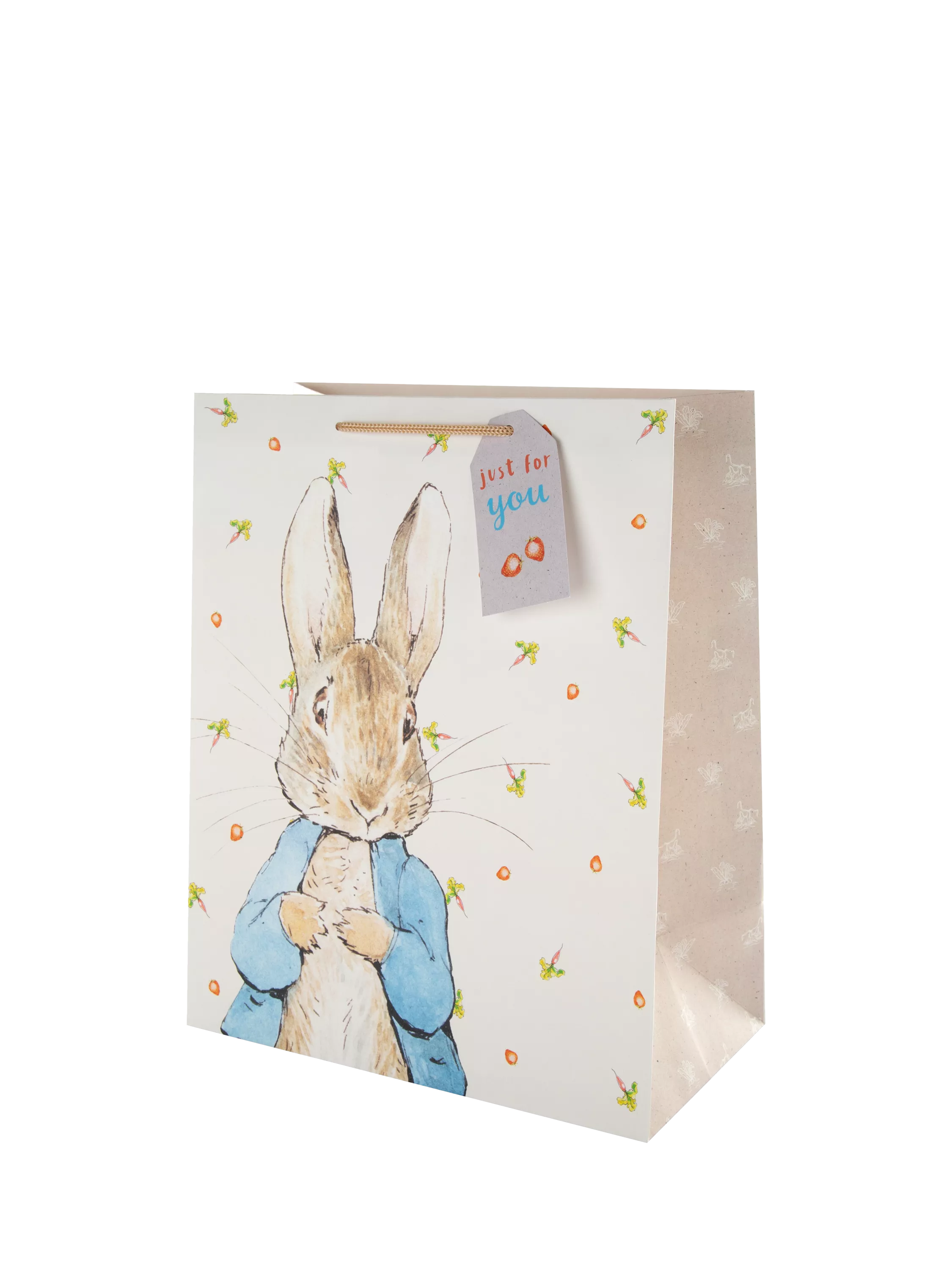 Hallmark Peter Rabbit gift bag white and black (British brand)