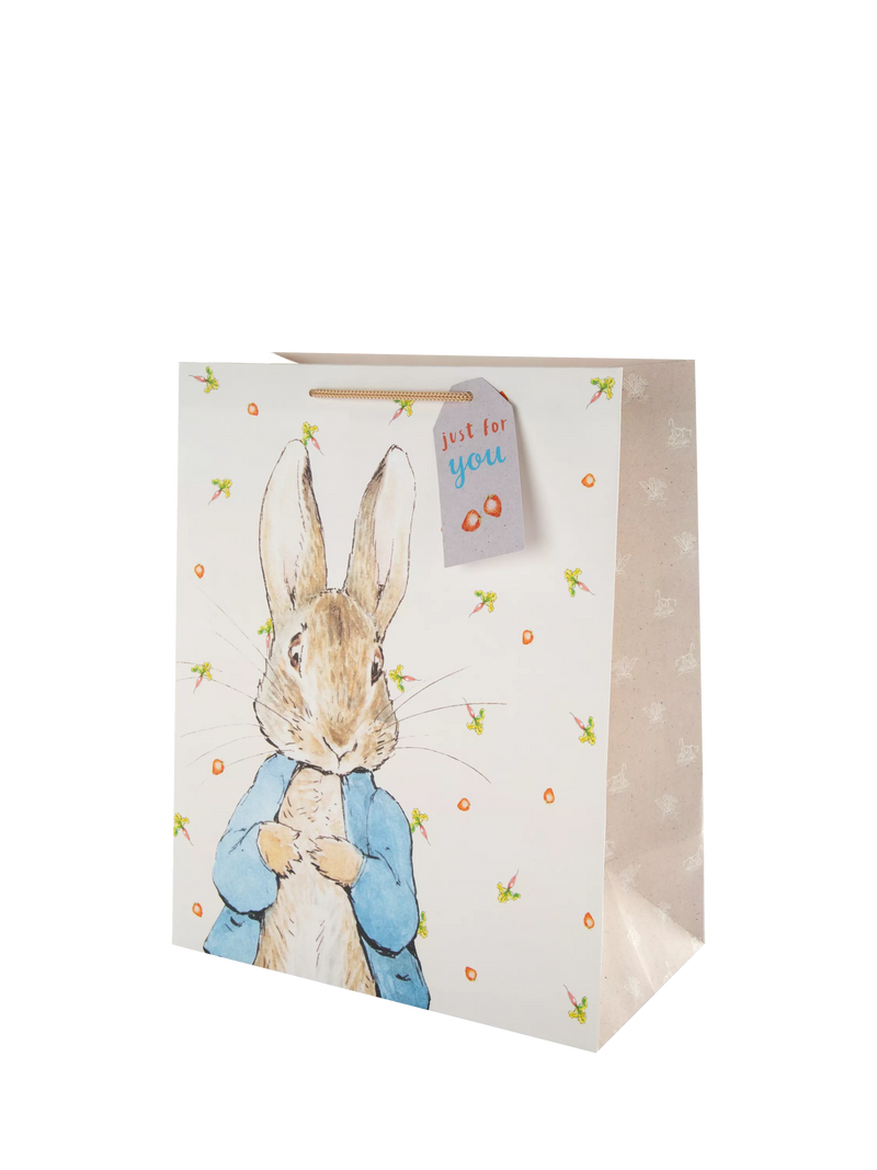 Hallmark Peter Rabbit gift bag white and black (British brand)