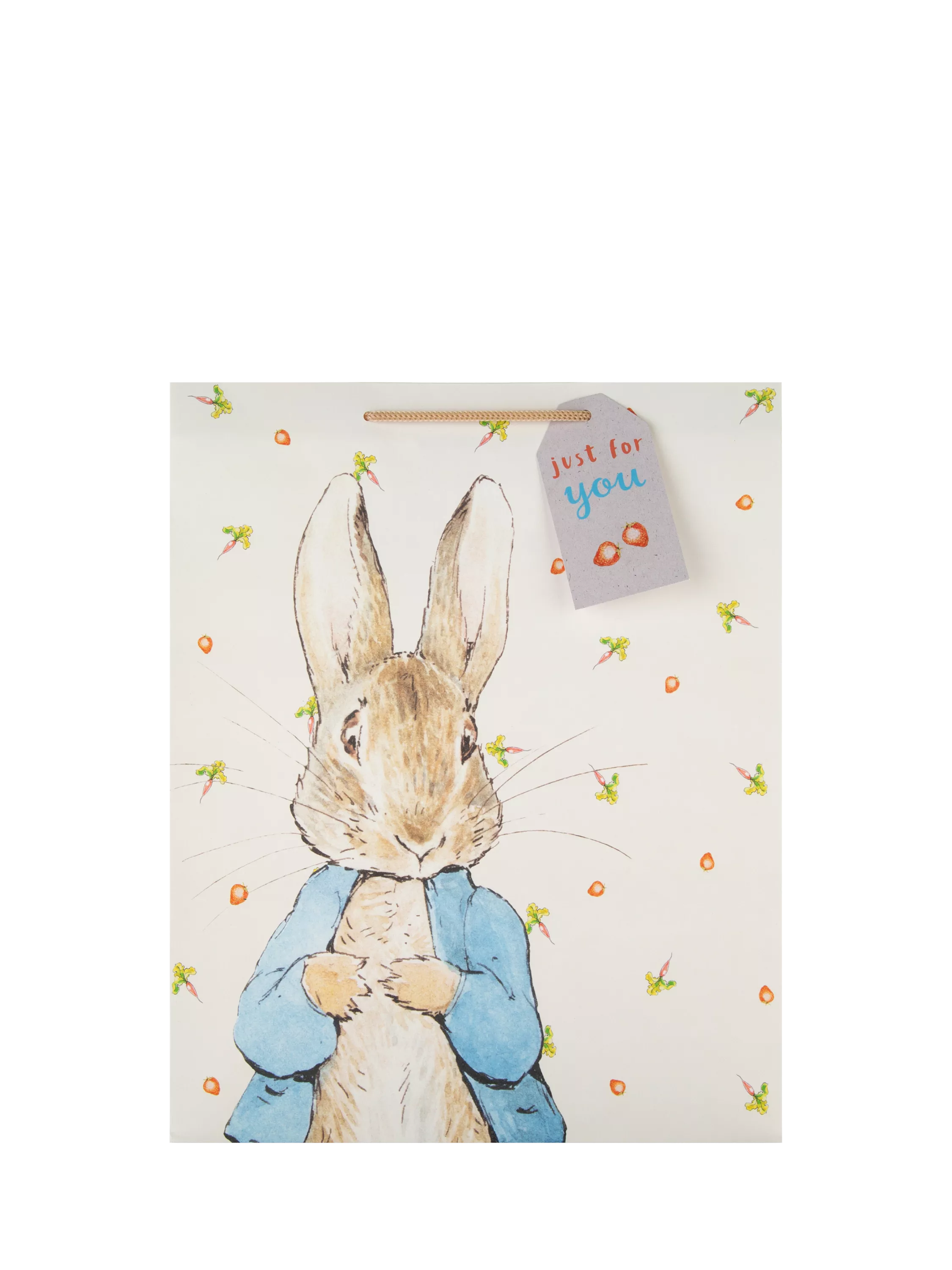 Hallmark Peter Rabbit gift bag white and black (British brand)