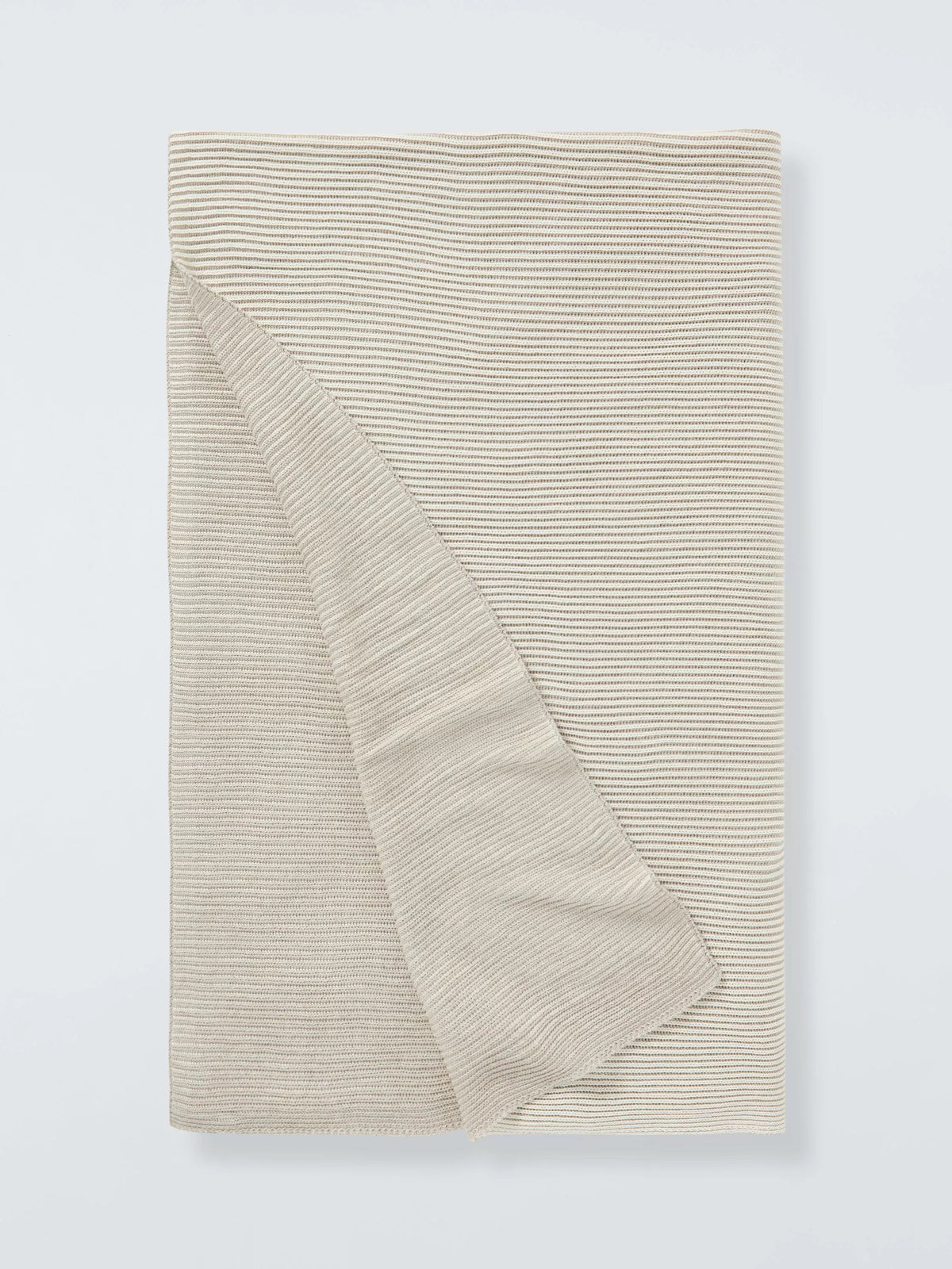 John Lewis ribbed knit throw 140x190 cm, imported from the UK
