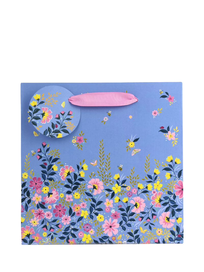 Sara Miller Ditsy Floral blue gift bag - British product