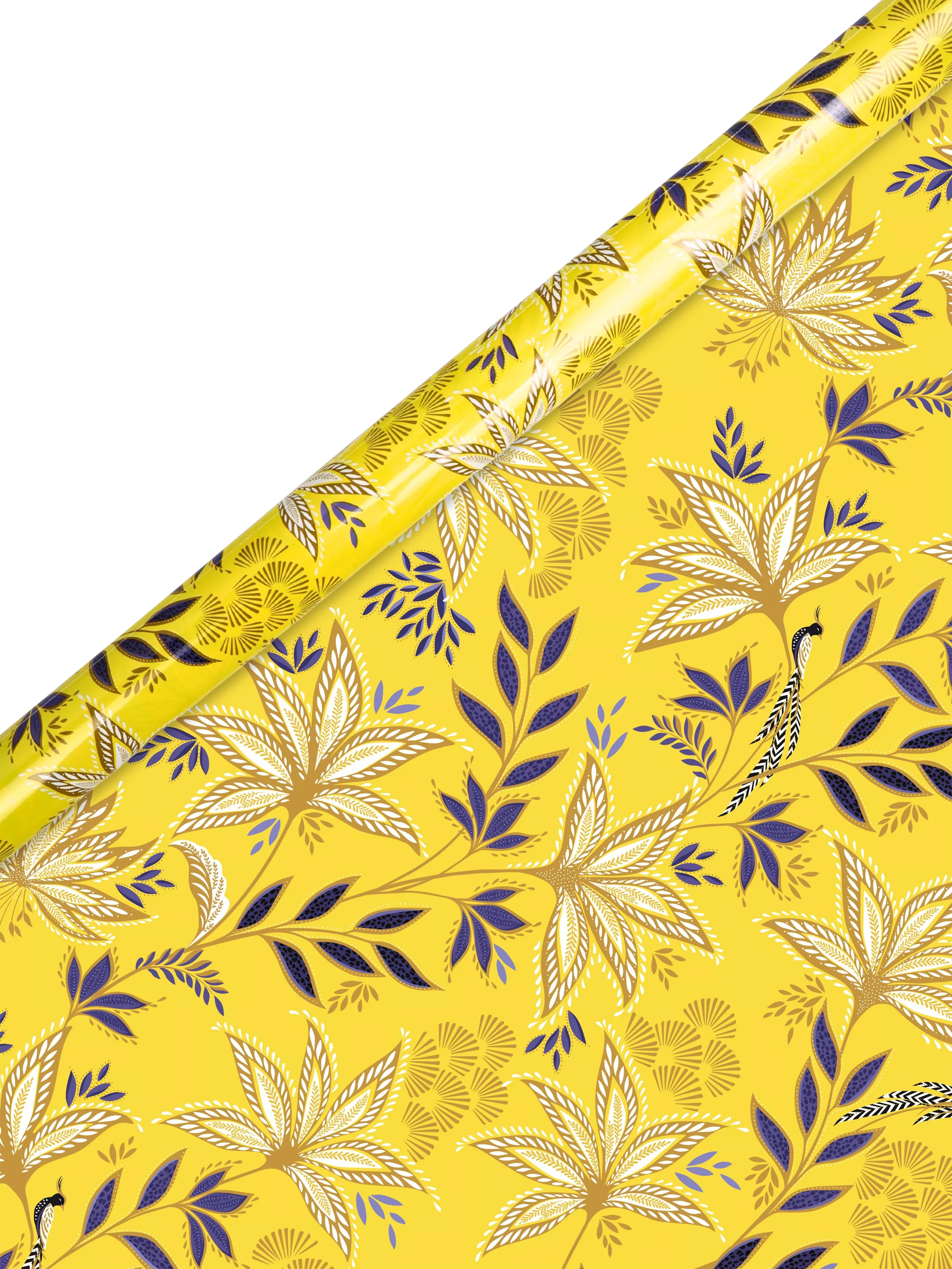 Sara Miller Botanic Blooms yellow wrapping paper 3m - British product