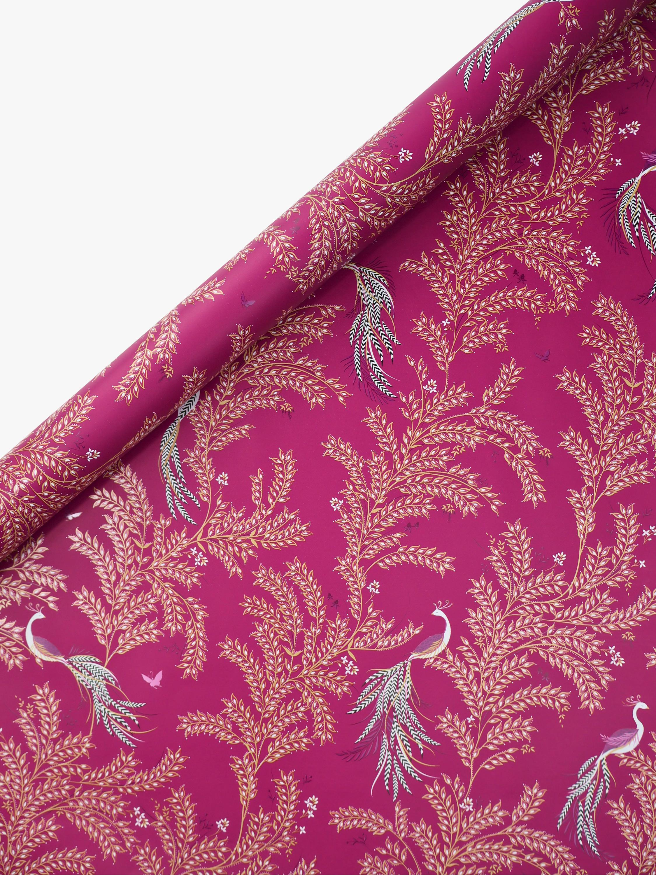Sara Miller Elegant Bird wrapping paper pink 3m, imported from the UK