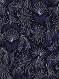 Sara Miller Peacock Parade purple wrapping paper 3m (British brand)