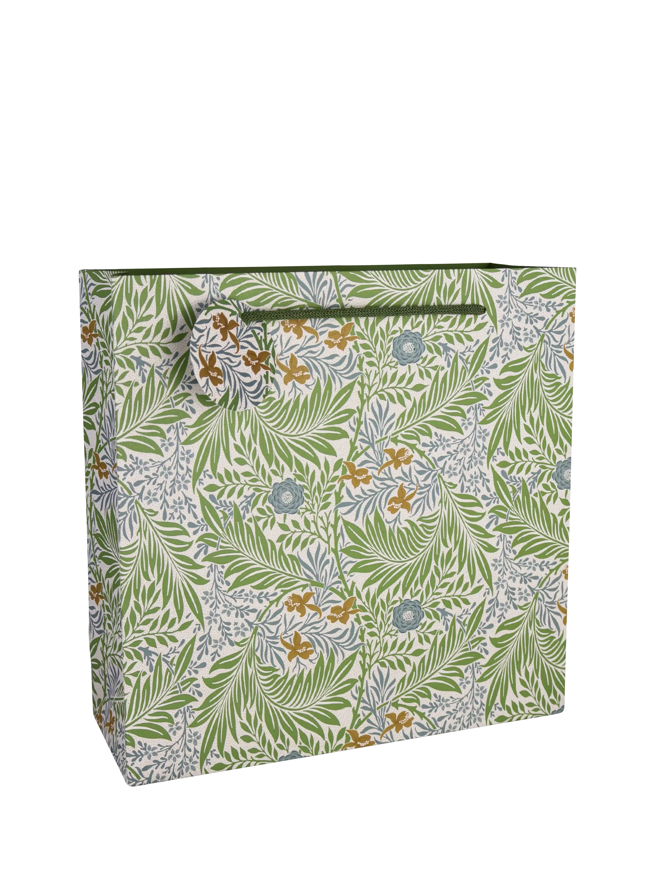 Morris & Co. Larkspur gift bag green (British brand)