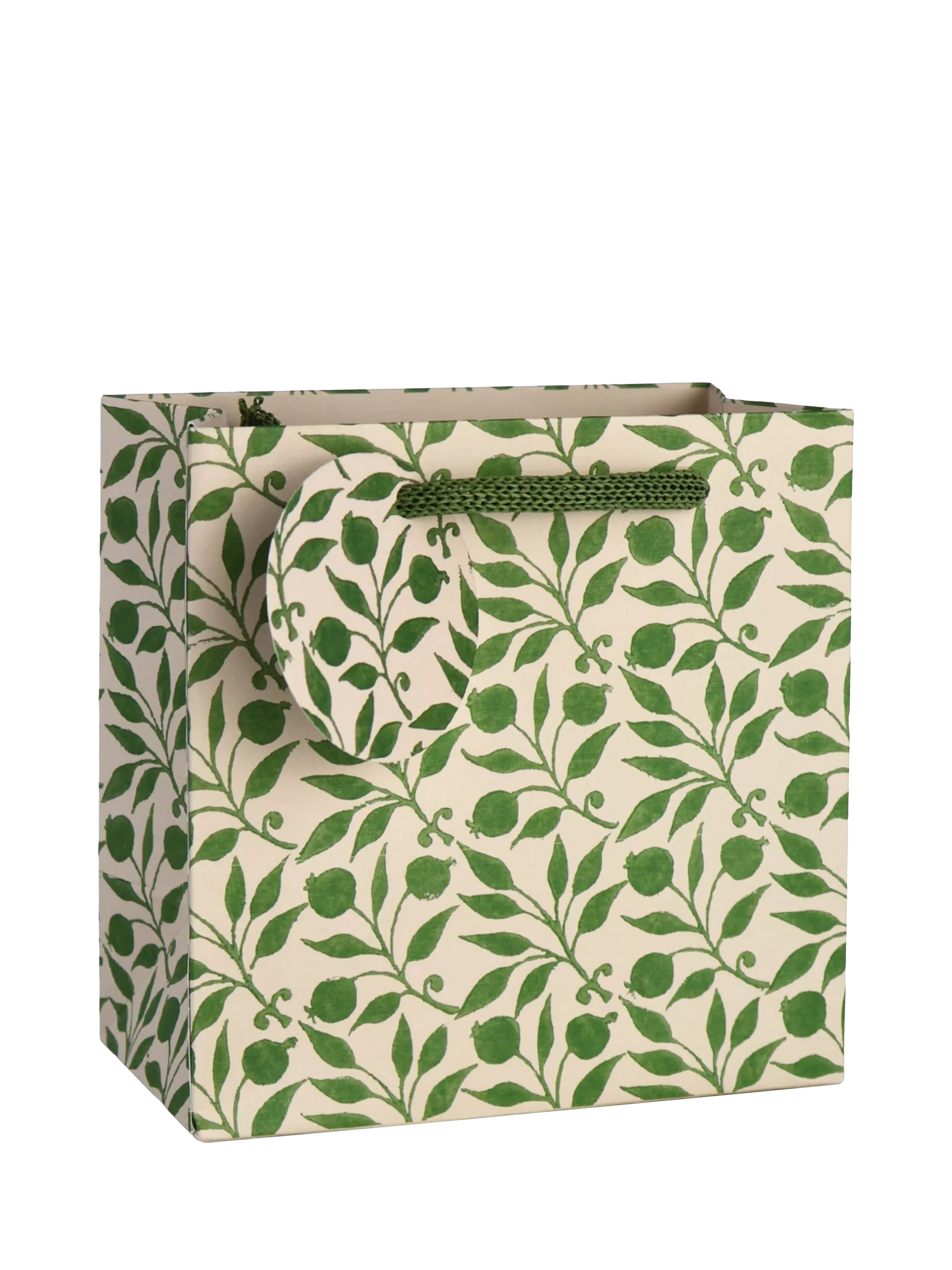 Morris & Co Larkspur green gift bag (British brand)