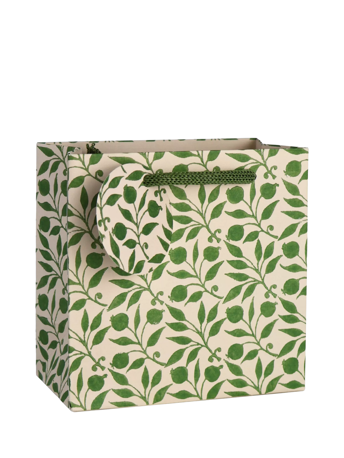 Morris & Co Larkspur green gift bag (British brand)