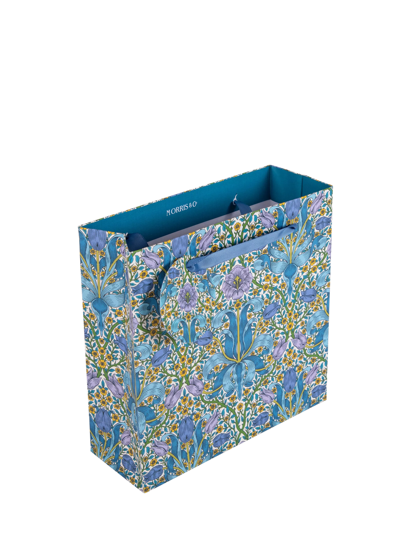 Morris & Co. Spring Thicket gift bag blue medium, imported from the UK