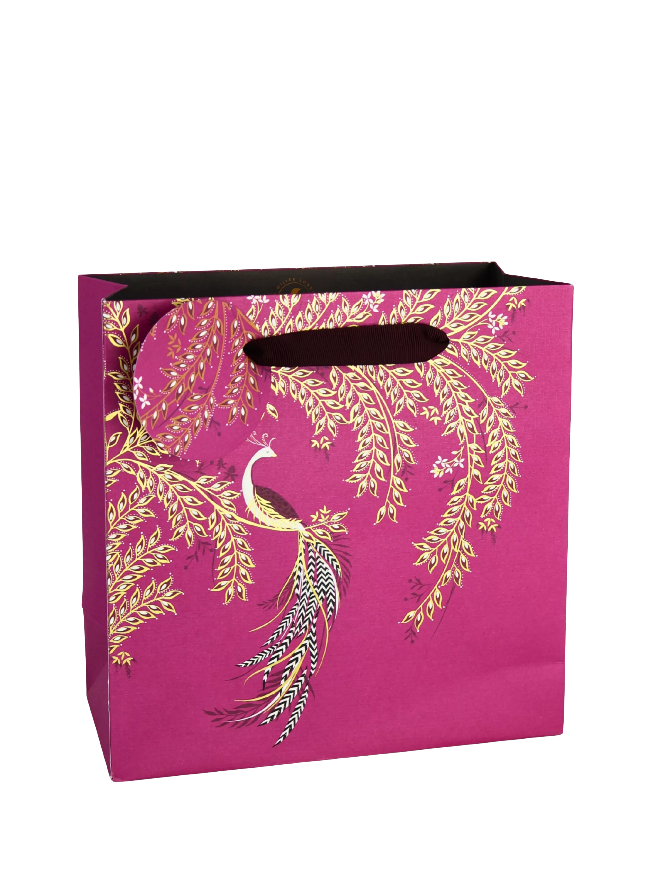 Sara Miller Elegant Bird pink gift bag, UK version
