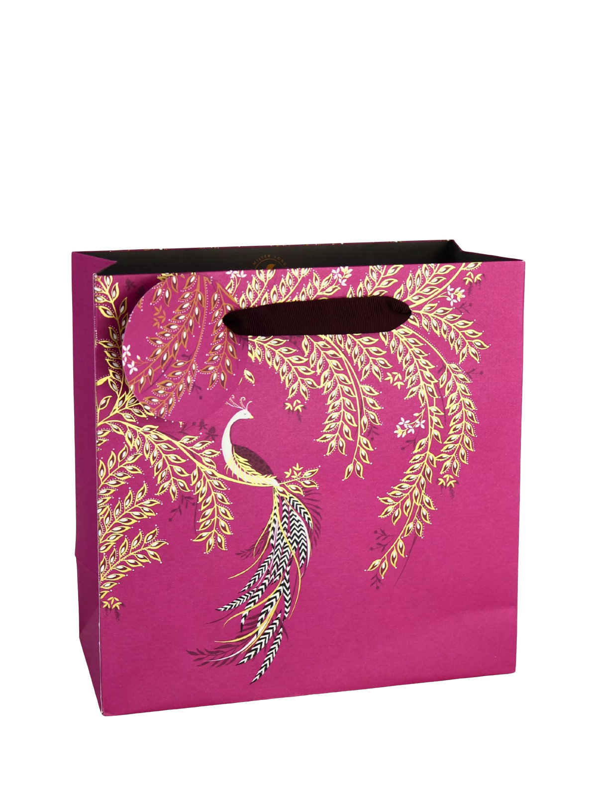 Sara Miller Elegant Bird pink gift bag, UK version