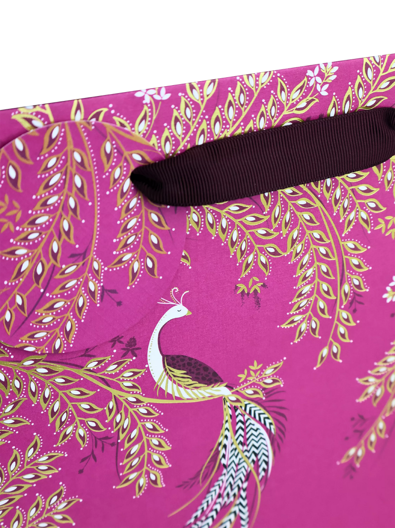 Sara Miller Elegant Bird pink gift bag, UK version