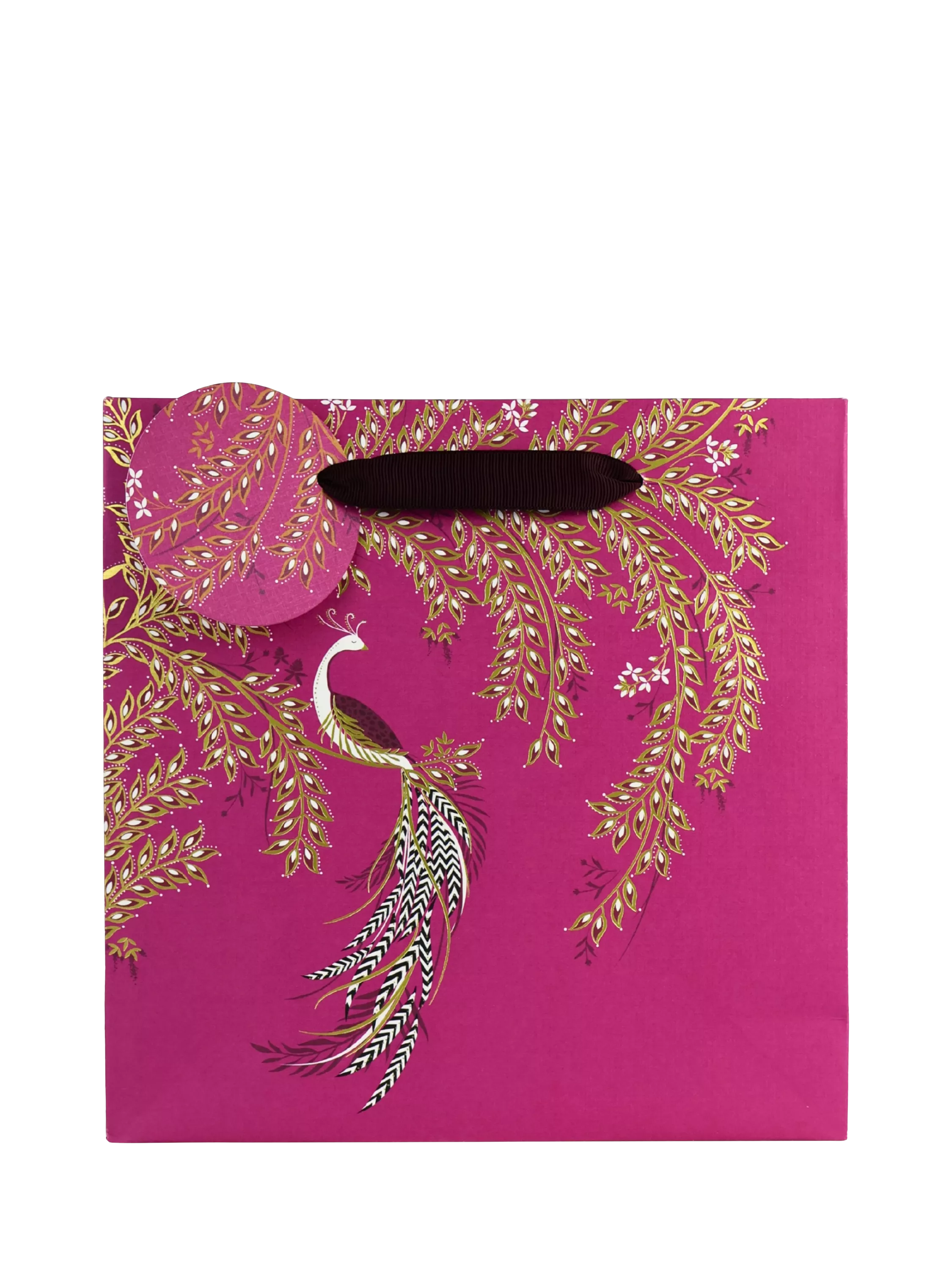 Sara Miller Elegant Bird pink gift bag, UK version