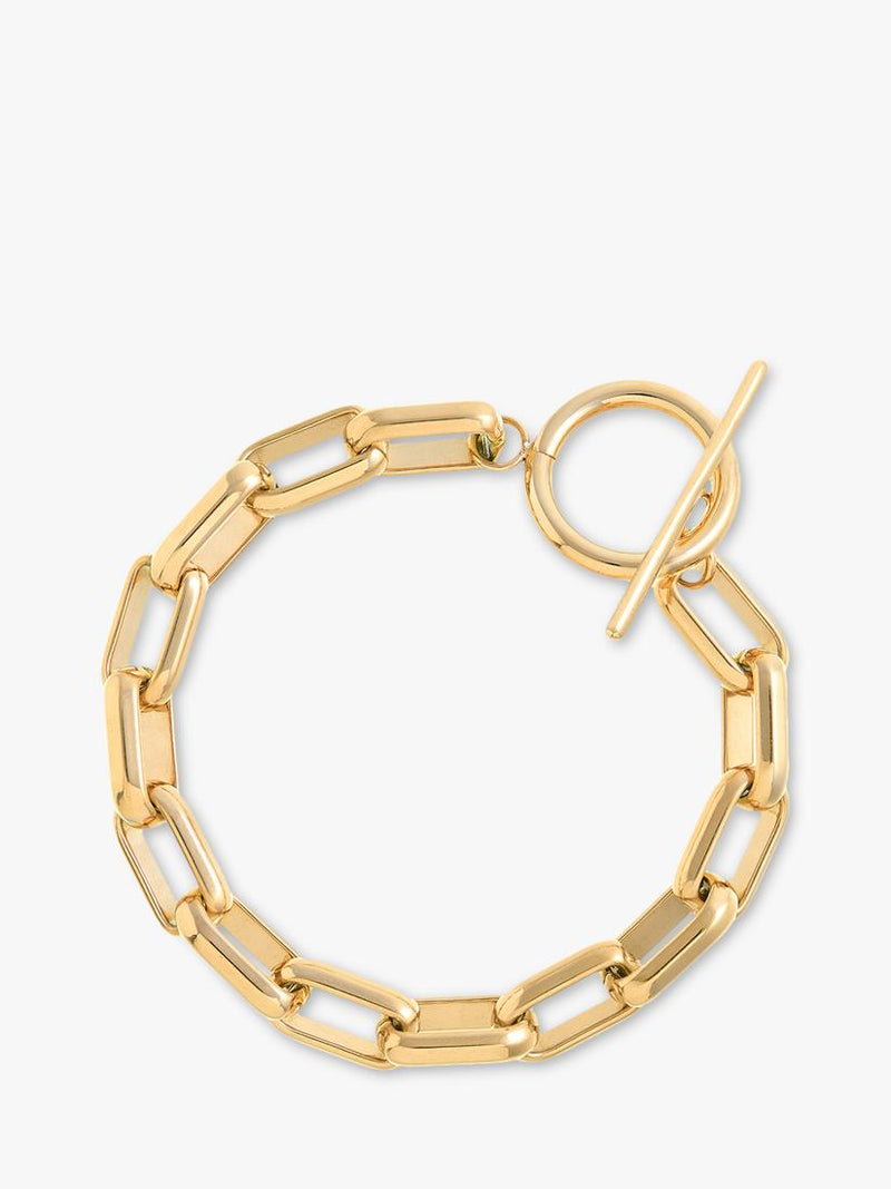 Orelia LUXE rectangle T-bar link bracelet 19cm, imported from the UK