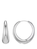 Orelia tapered hoop earrings silver, imported from the UK