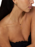 Orelia Swarovski huggie hoop earrings gold emerald - British product