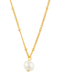 Orelia pearl satellite necklace gold - British product