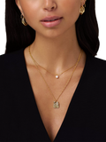 Orelia pearl satellite necklace gold - British product