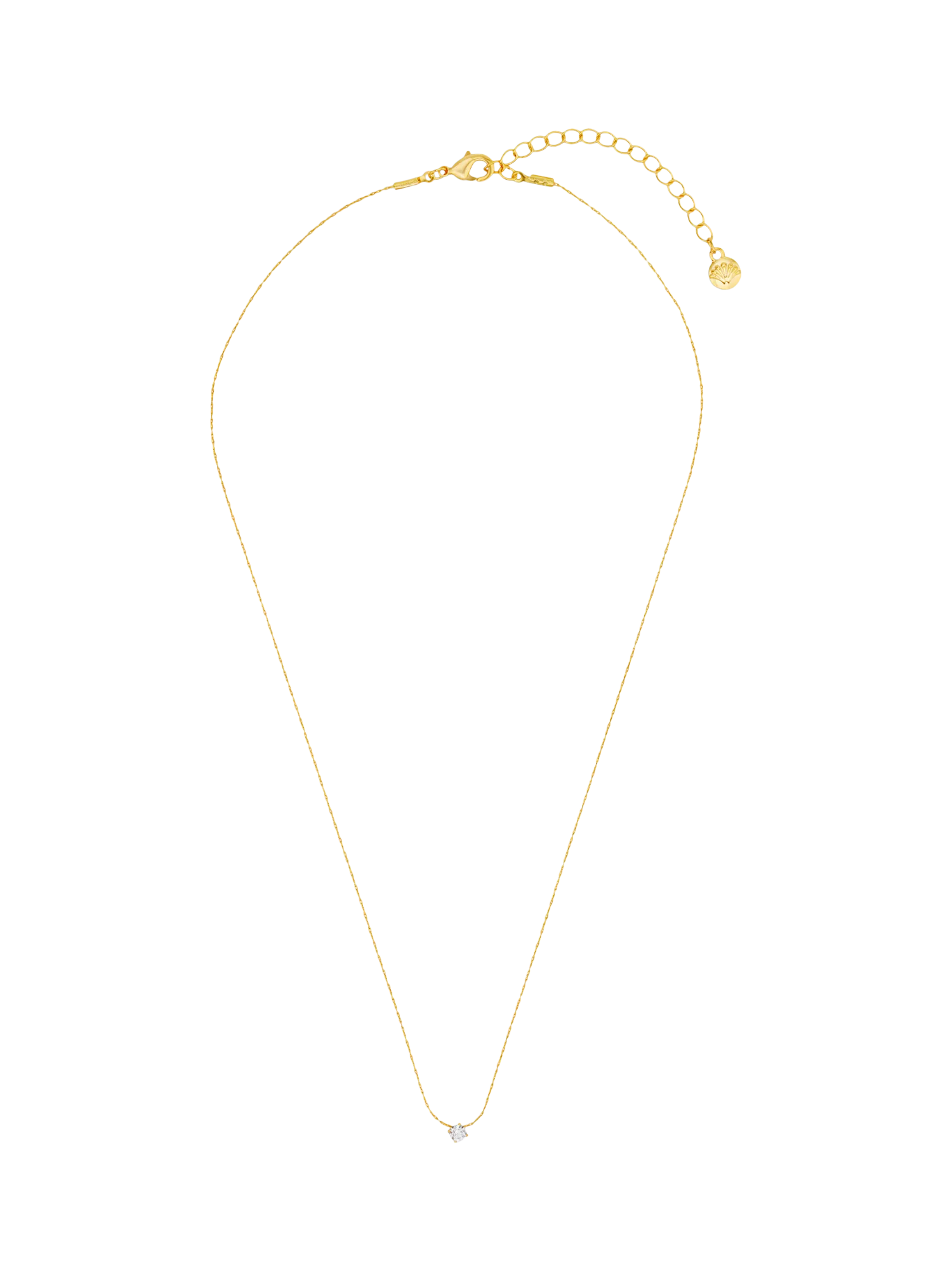 Orelia crystal collar necklace in gold 38cm, imported from the UK