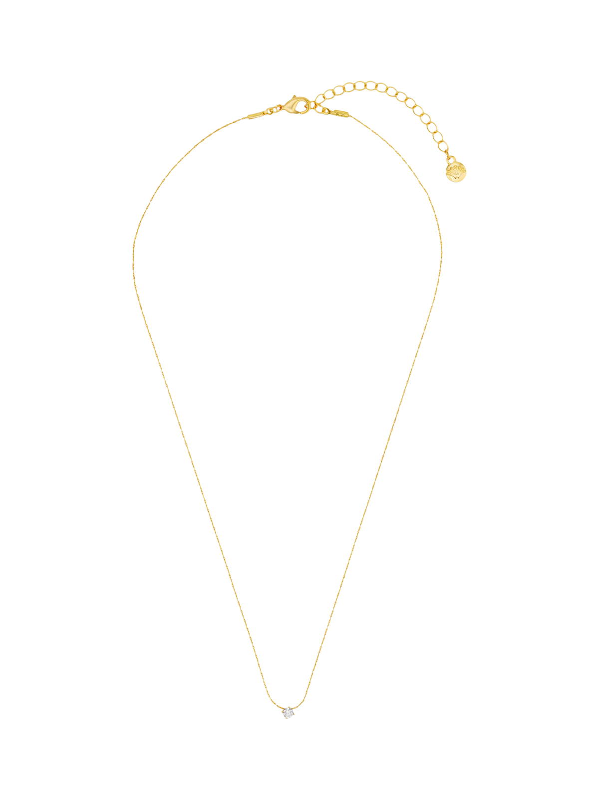 Orelia crystal collar necklace in gold 38cm, imported from the UK