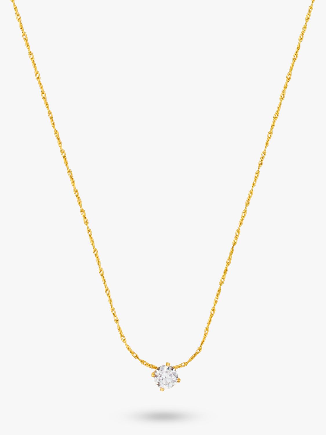 Orelia crystal collar necklace in gold 38cm, imported from the UK