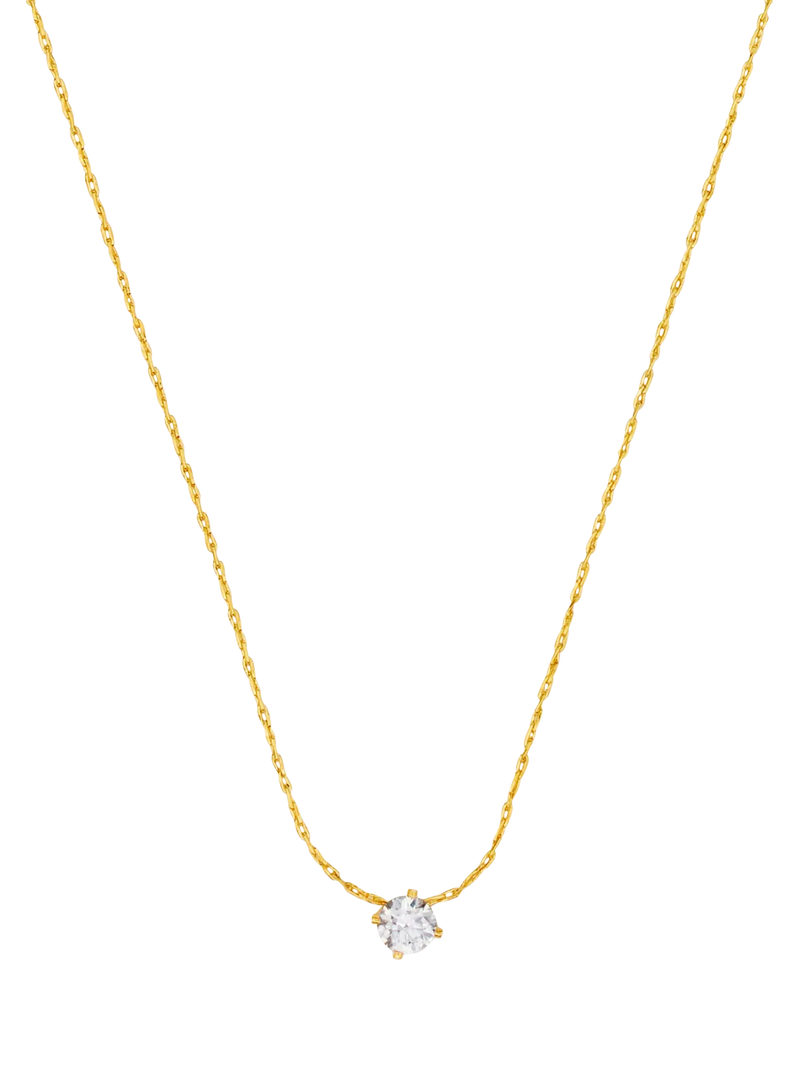 Orelia crystal collar necklace in gold 38cm, imported from the UK