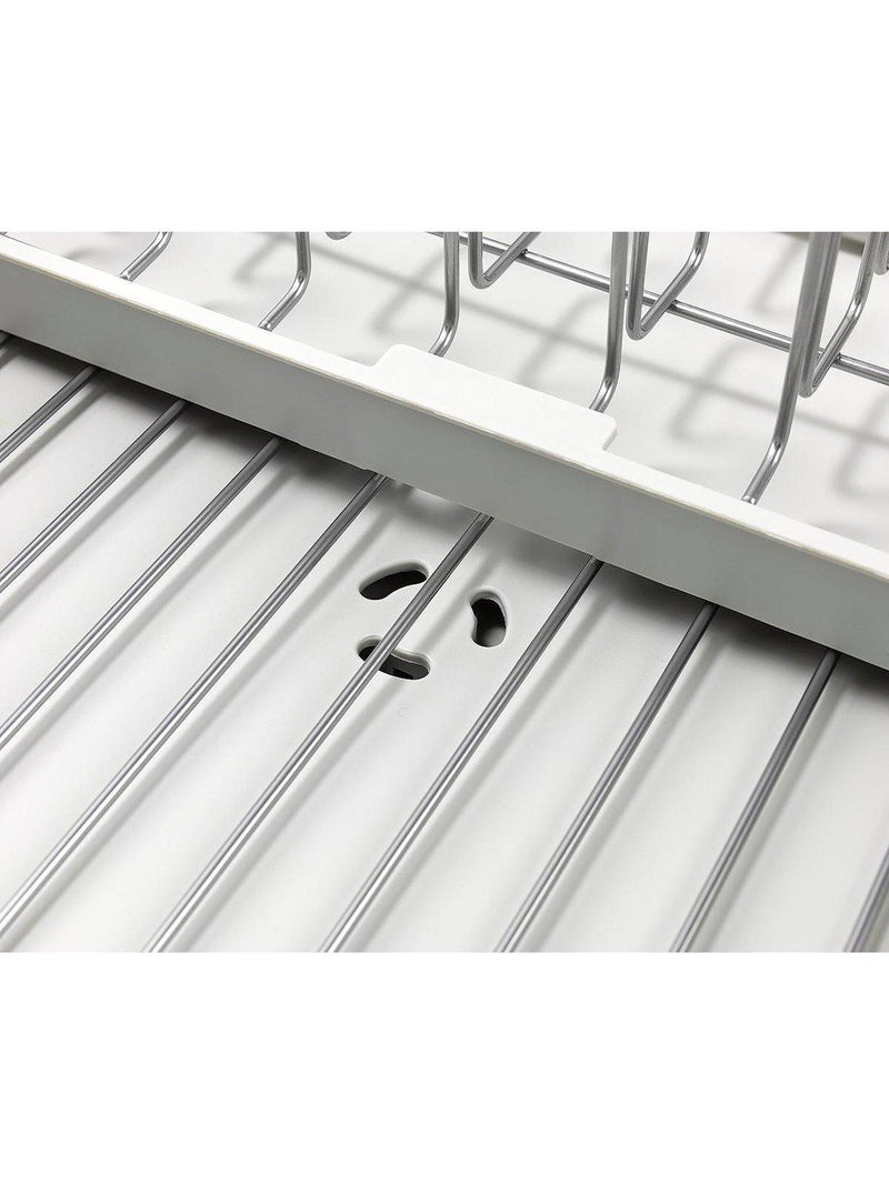 Joseph Joseph extendable dish rack in stainless steel (British brand)