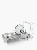 Joseph Joseph extendable dish rack in stainless steel (British brand)