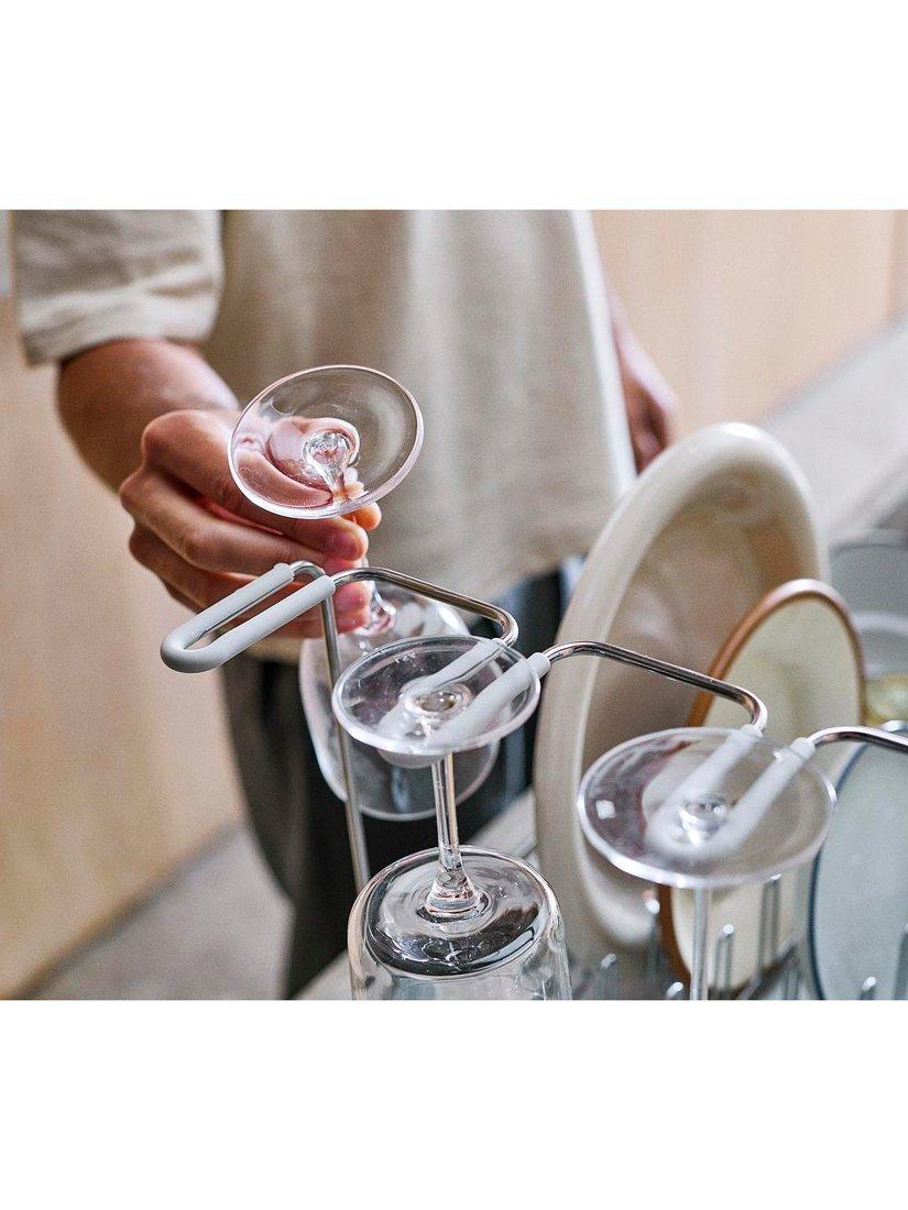 Joseph Joseph extendable dish rack in stainless steel (British brand)