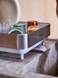 Joseph Joseph extendable dish rack in stainless steel (British brand)