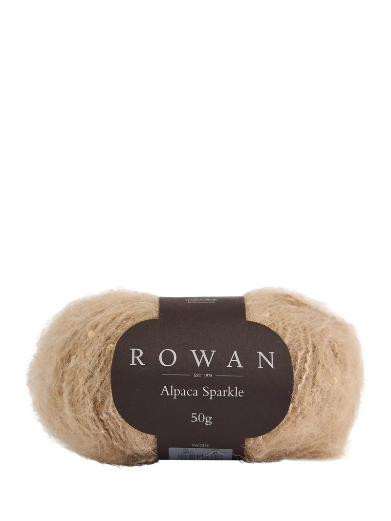 Rowan Alpaca Sparkle Knitting Yarn, 50g, Camel